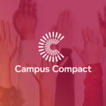 Campus Compact logo with raised hands