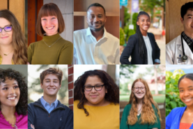 Faces of some of the 2022 Newman Civic Fellows