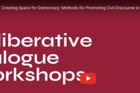 Video recording of Campus Compact workshop on creating space for democracy